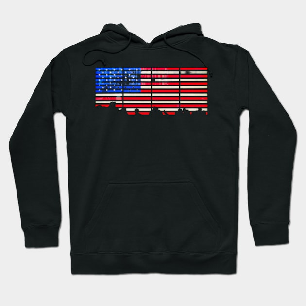 The flag Hoodie by LegnaArt